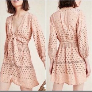 faithfull the brand x anthropologie trinidad dress meike print size 2